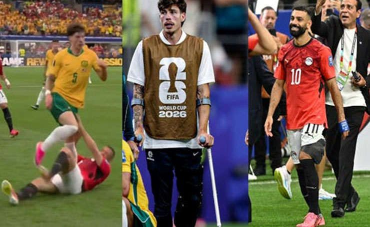 لاعب أستراليا توعد بـ"أكل" صلاح.. فأنهى رامي ربيعة مشاركته باكياً وعلى عكازات